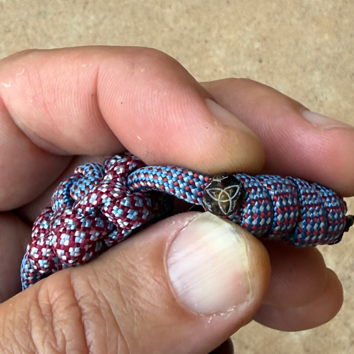 *SOLD* “Knot For The Weak” Small Rosary