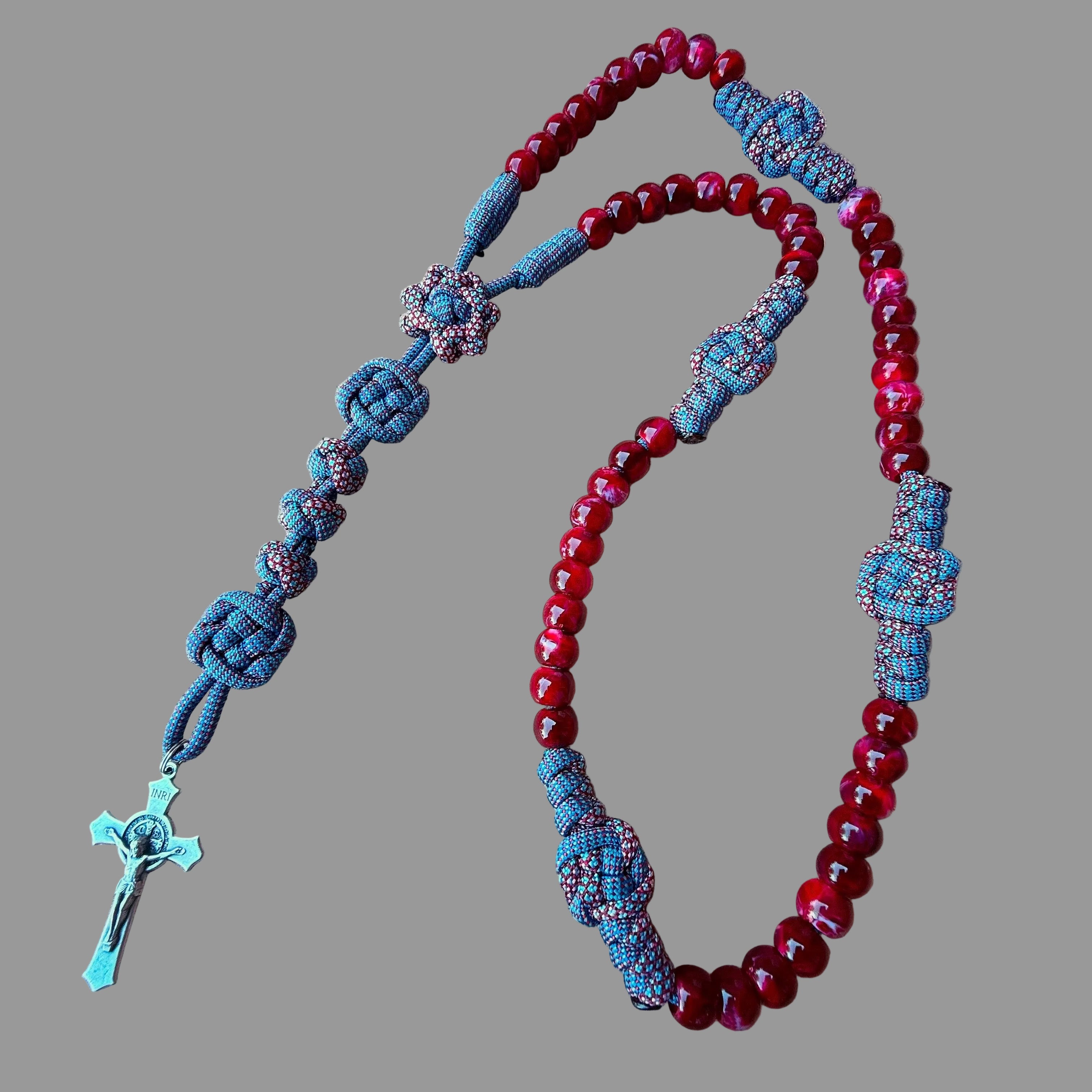 *SOLD* “Knot For The Weak” Small Rosary