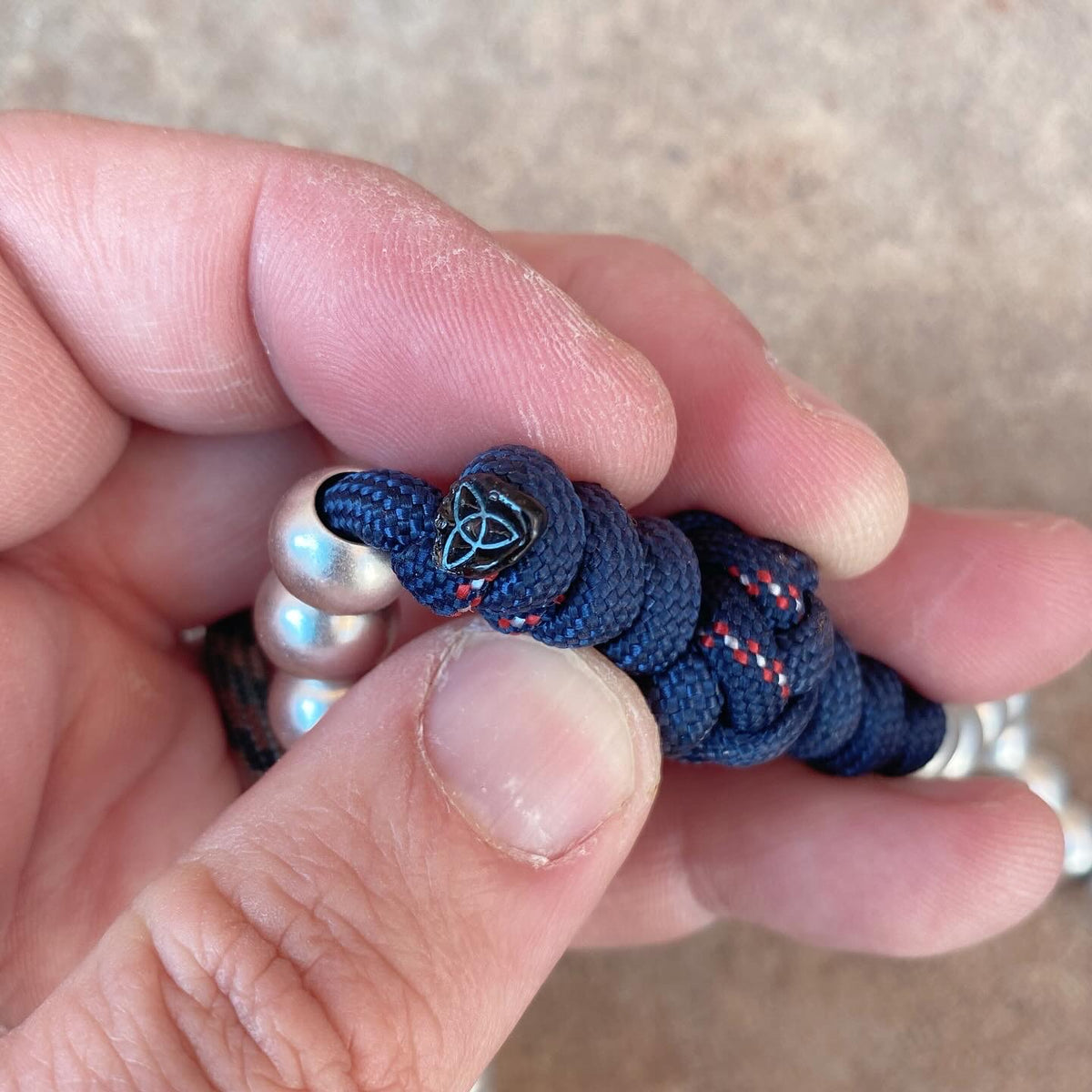 *SOLD* “Knot For The Weak” Small Rosary